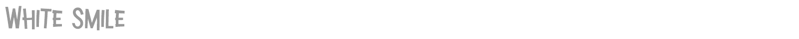 White Smile font preview
